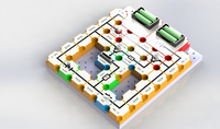 电子积木实验玩具diy科学物理电学实验少儿逻辑 三极管电路实验