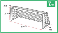 校体购甄选 7人制 足球网门用网 全手工编织有节足球网 涤纶材质防晒防雨