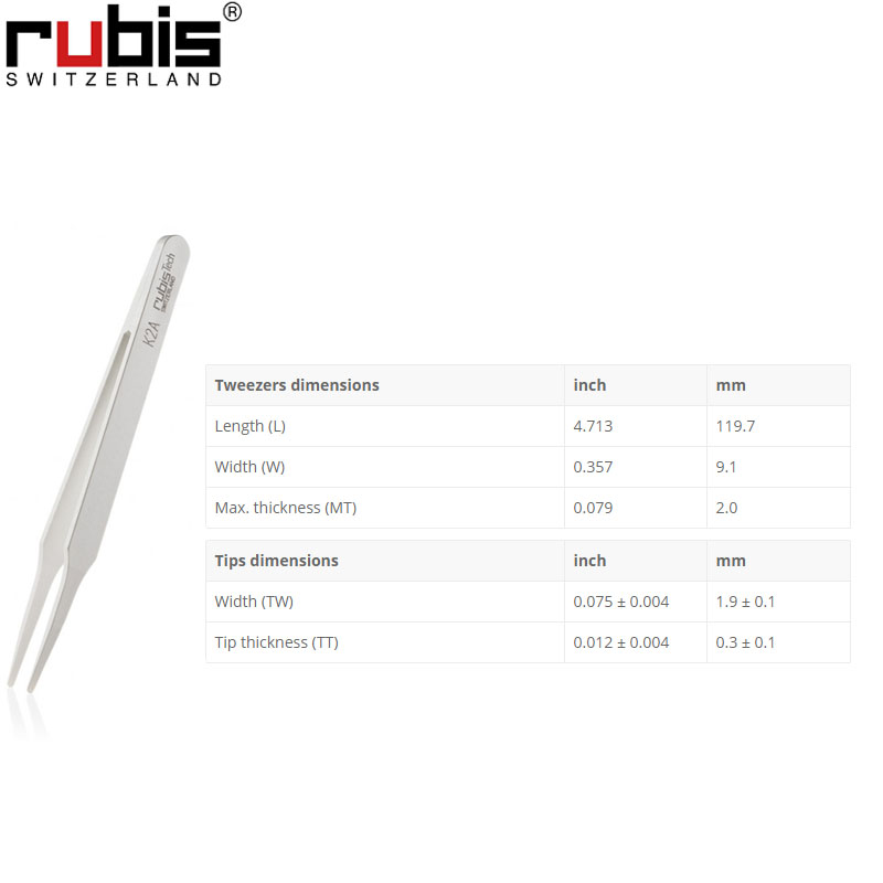 Rubis镊子K2A