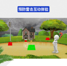 多媒体跨步电压实景模拟沉浸式体验设备安全科普馆一站式服务