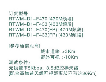 RTWM-D1型无线数传模块