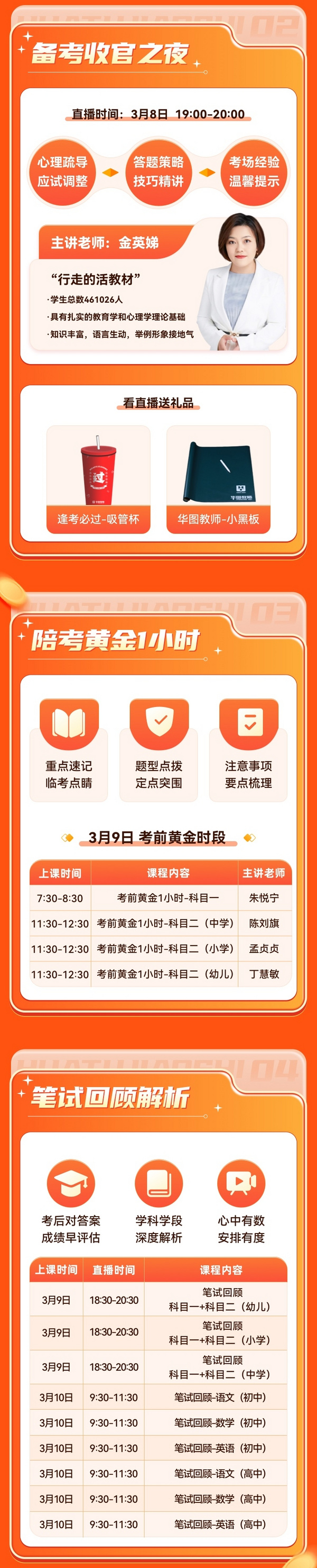 華圖教師名師團隊齊聚 助力2024上半年教資考試