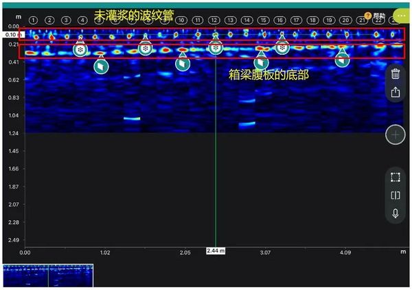 PD8050在预应力管道灌浆密实度上的应用