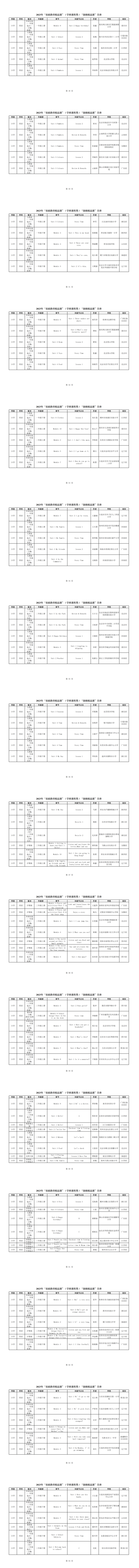 2023年教育部“基礎教育精品課”名單公布