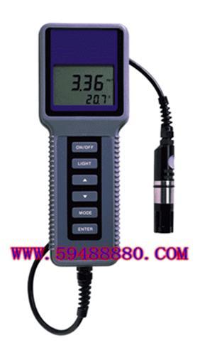 手提式野外水质测量仪(溶解氧+电导率+盐度+温度) 7.5米电缆 美国 型号：EDYSI-85