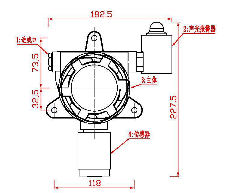 MIC-500-COS固定式氧硫化碳检测仪